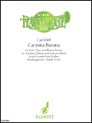 Carmina Burana-Chorus/Band--score Study Scores sheet music cover